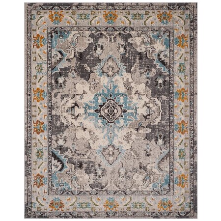 Safavieh Monaco Large Rectangle Area Rug, Grey and Light Blue - 8 x 10 ft. MNC243G-810